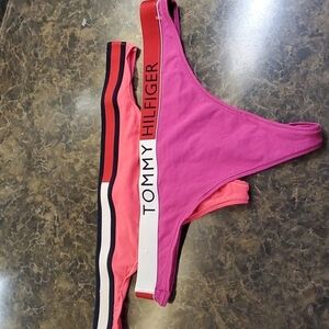 Two pair of Tommy Hilfiger thongs xl